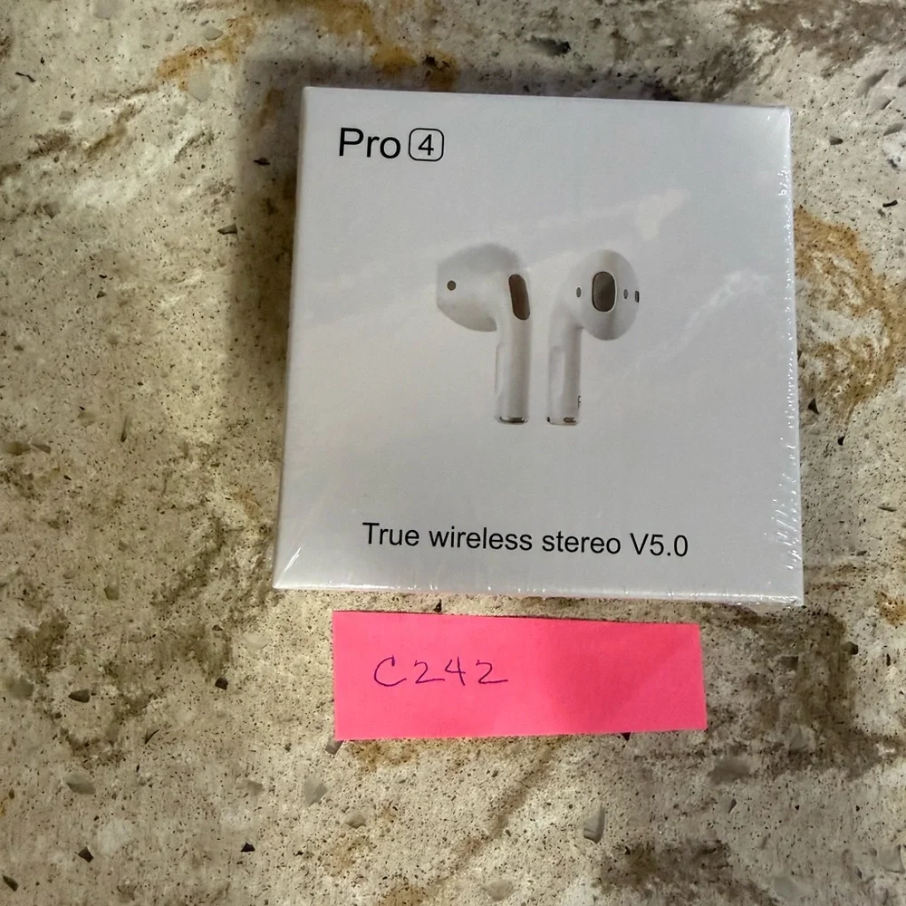 Pro 4 True Wireless Stereo Earbuds - White